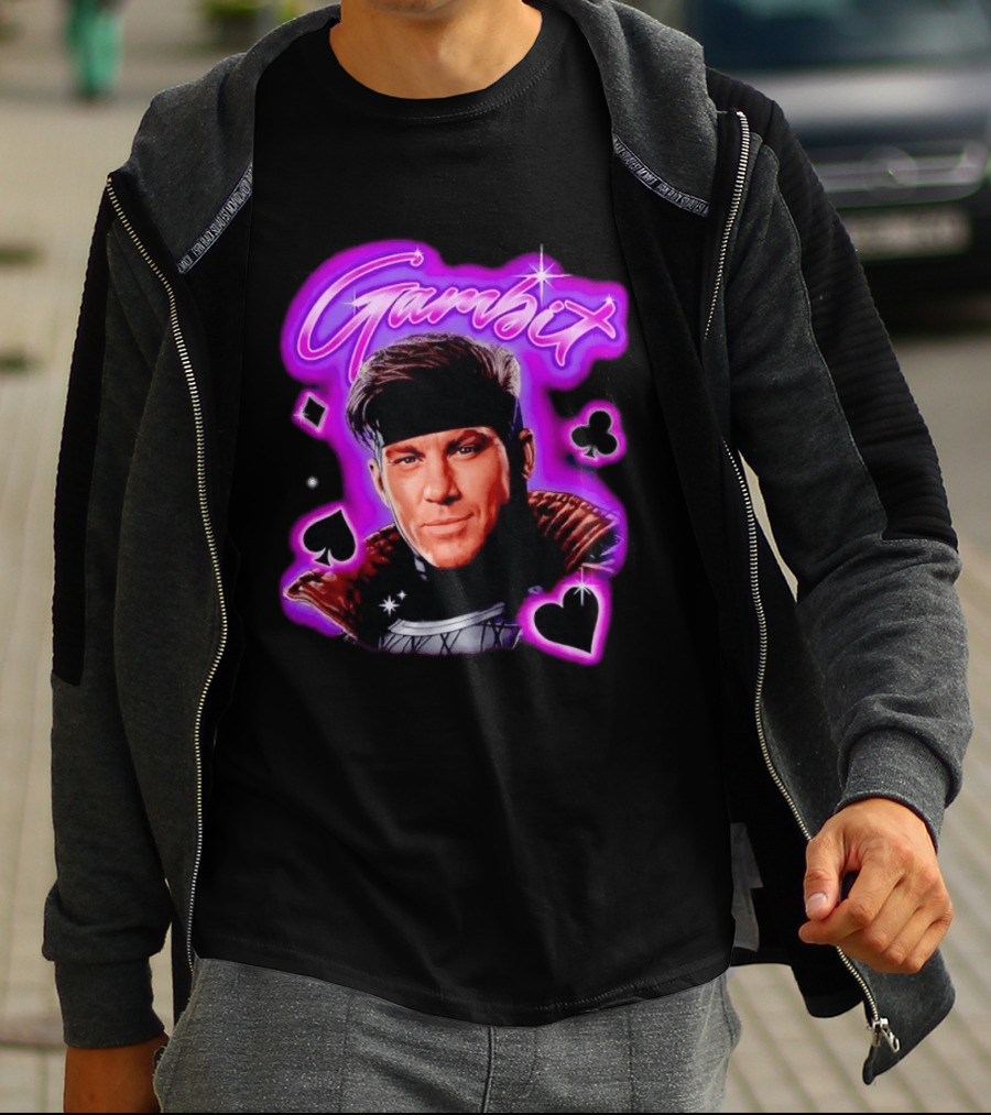 Gambit Channing Tatum Marvel Superhero X Men Cards T-Shirt