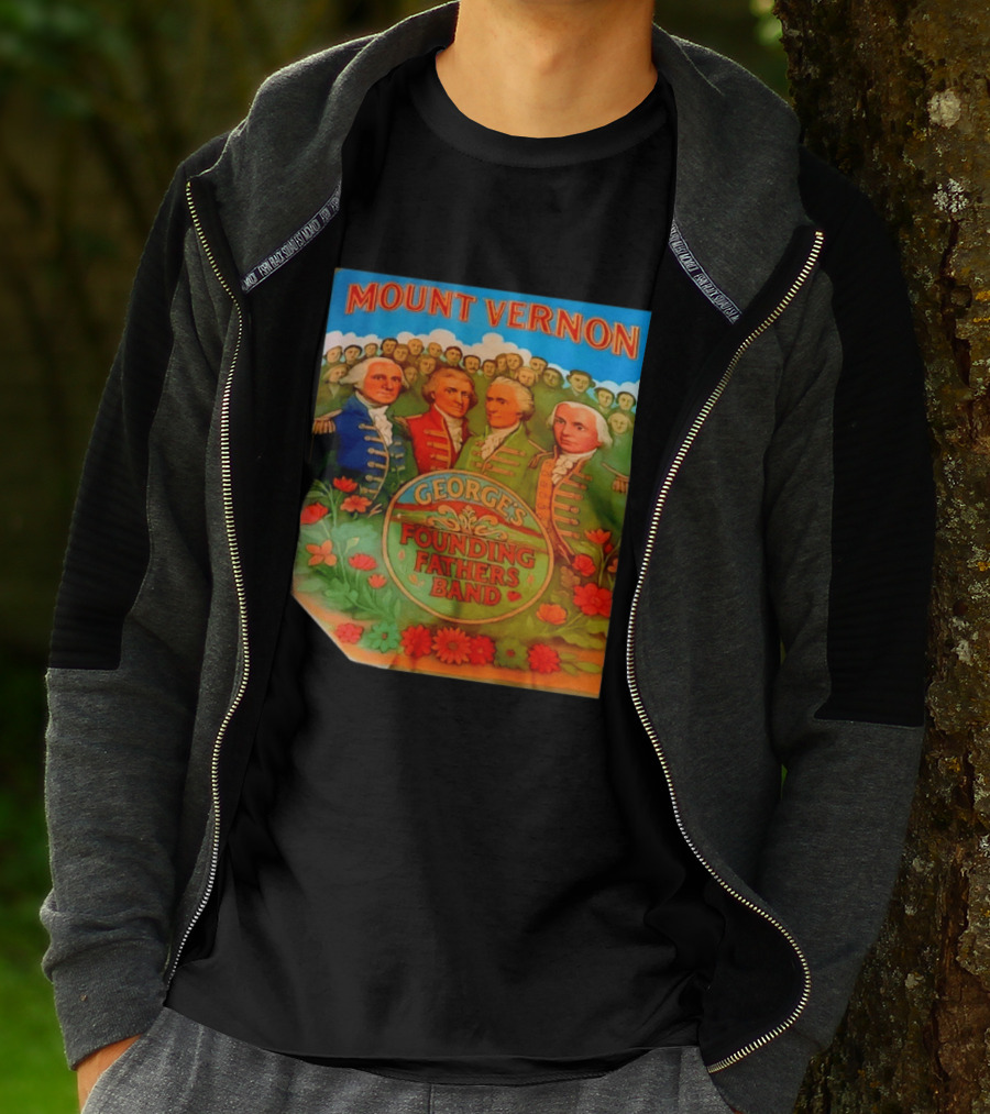 George's Founding Fathers Band Mount Vernon Historical Leaders T-Shirt