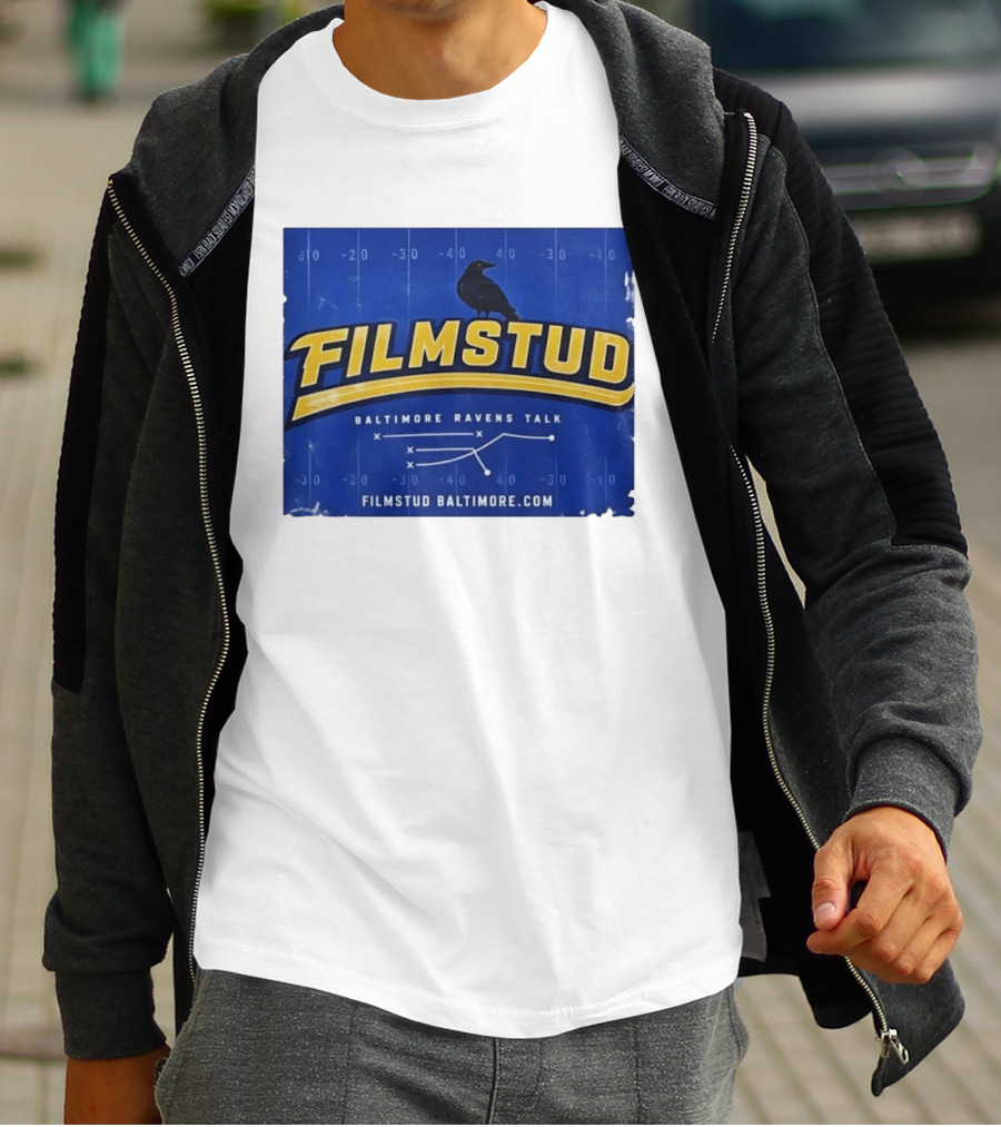 Filmstud Baltimore Ravens Talk Football FilmstudBaltimore.com T-Shirt