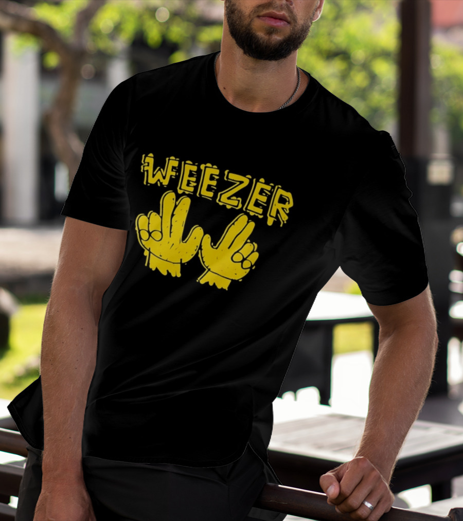 Weezer Hand Sign Alternative Rock T-Shirt