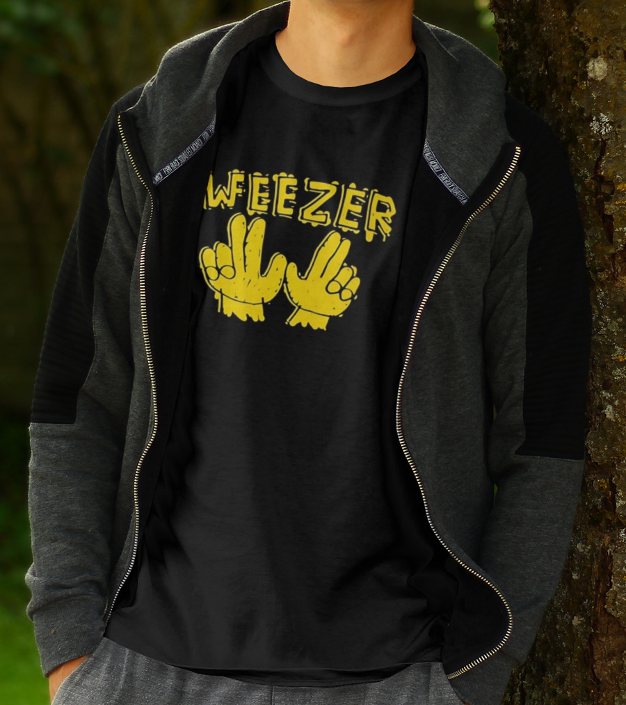 Weezer Hand Sign Alternative Rock T-Shirt