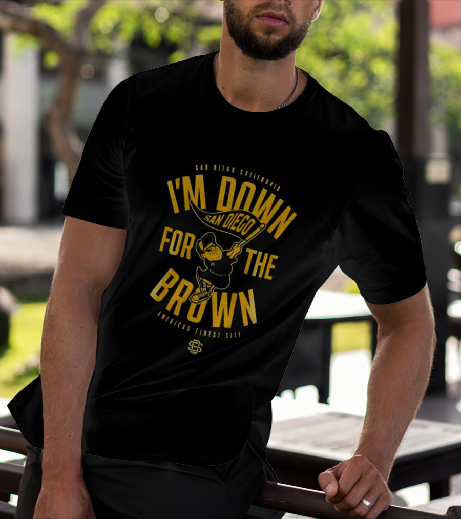 San Diego California I'm Down For The Brown American League Club T-Shirt