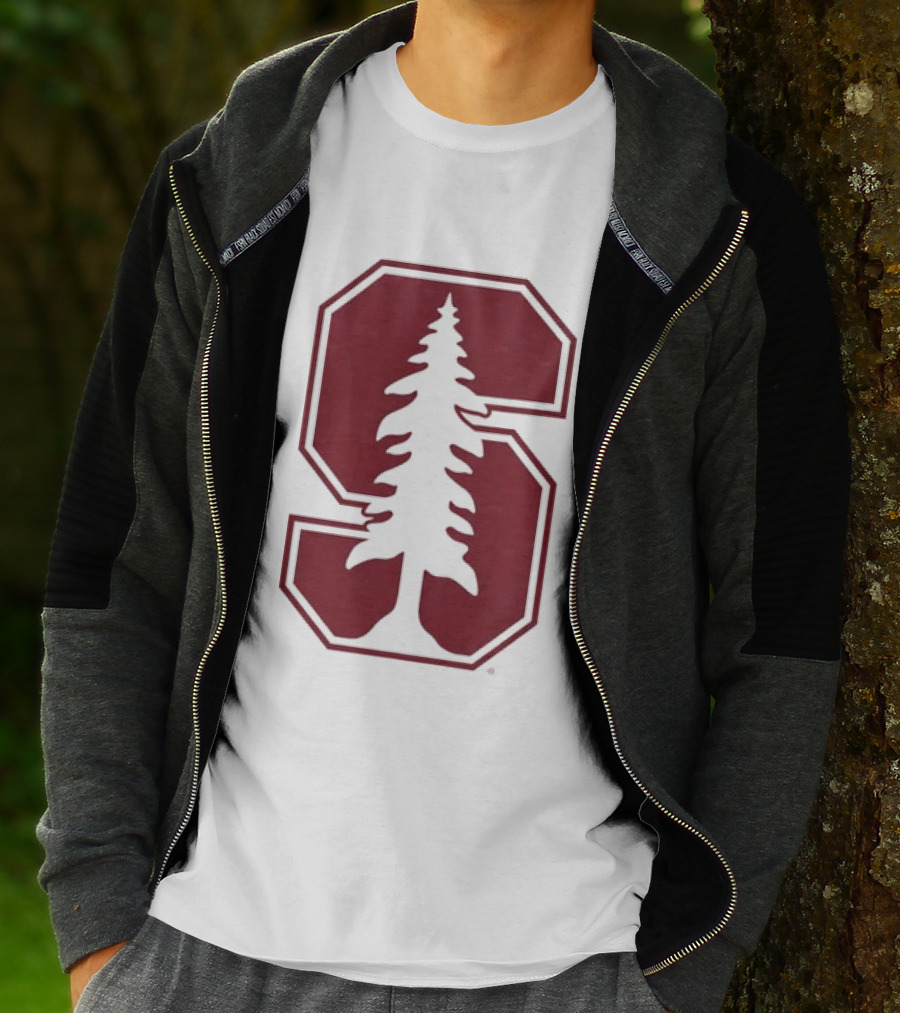 Stanford University Cardinal Block S Tree Logo NCAA T-Shirt