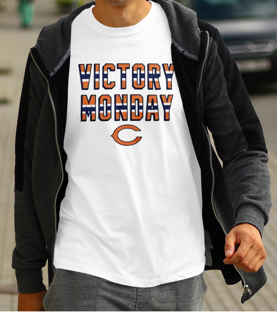 Victory Monday Chicago Bears Fans Celebration T-Shirt