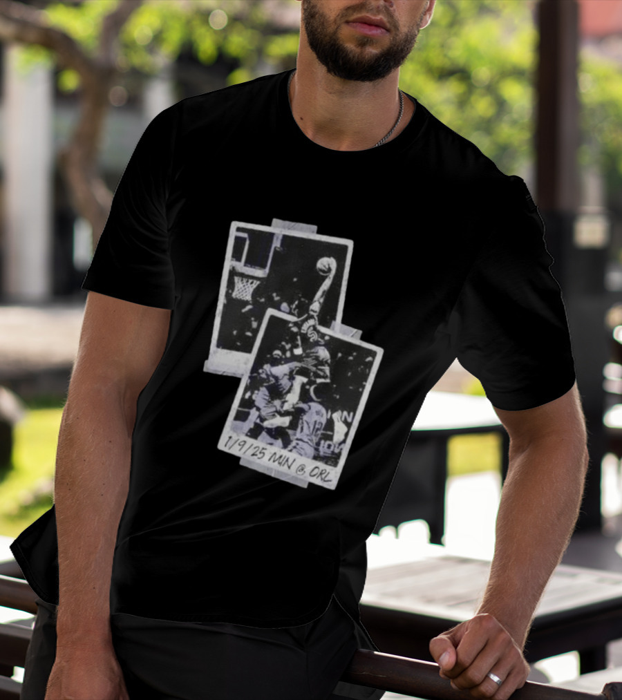 Anthony Edwards Minnesota Timberwolves Slam Dunk 1/9/25 MIN @ ORL T-Shirt
