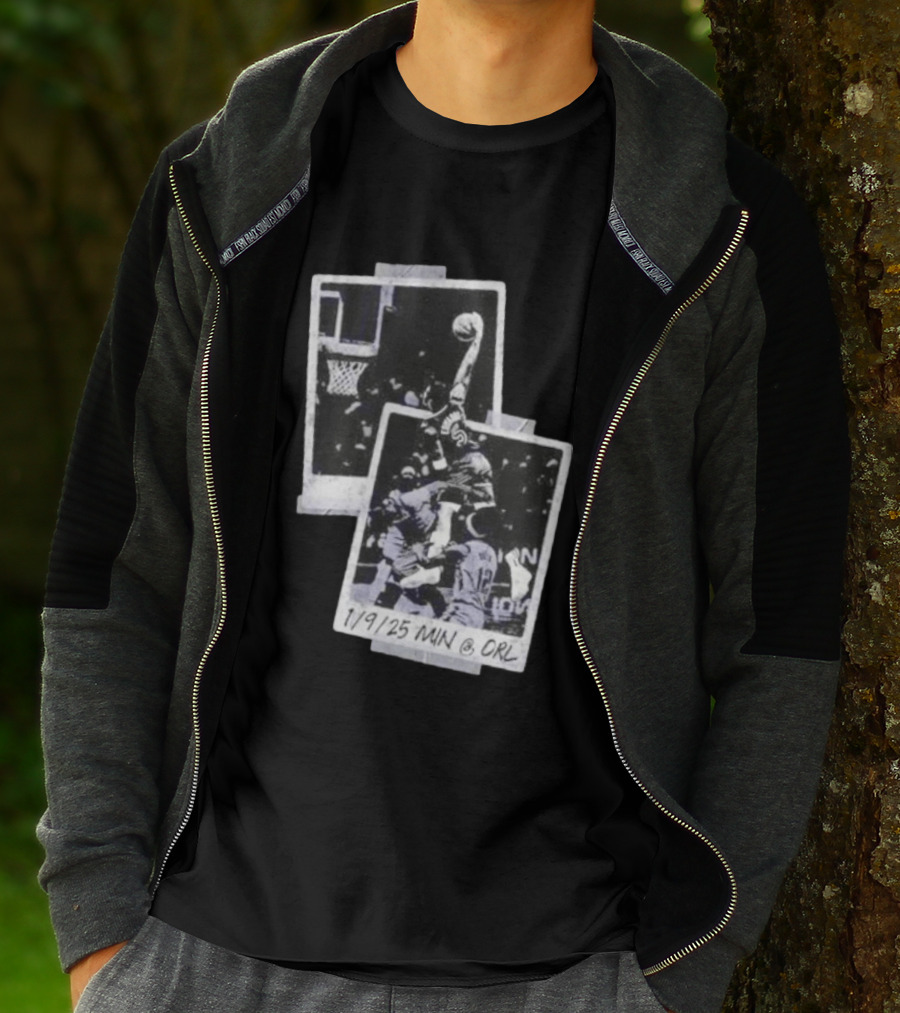 Anthony Edwards Minnesota Timberwolves Slam Dunk 1/9/25 MIN @ ORL T-Shirt