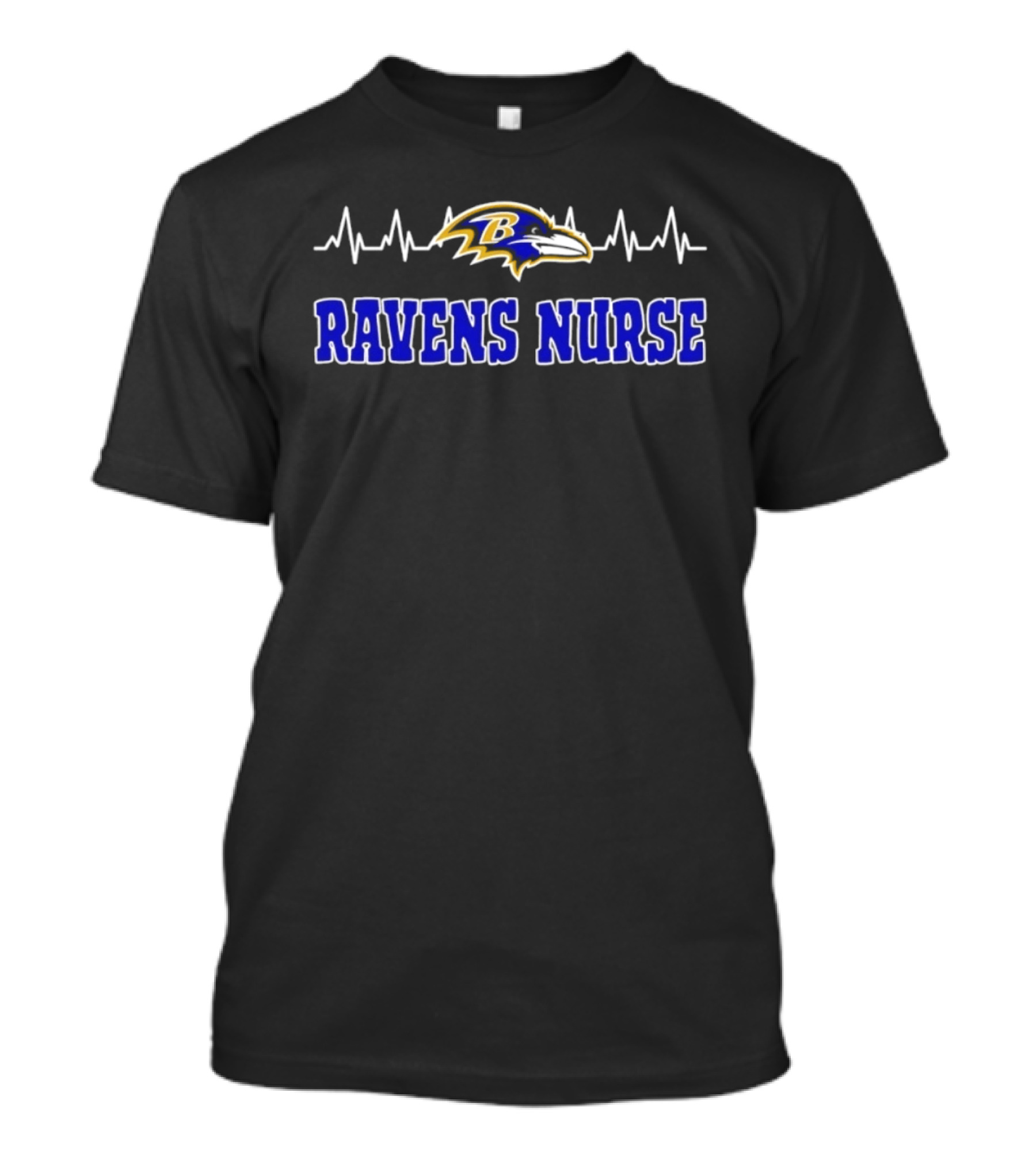 Baltimore Ravens Nurse Heartbeat T-Shirt