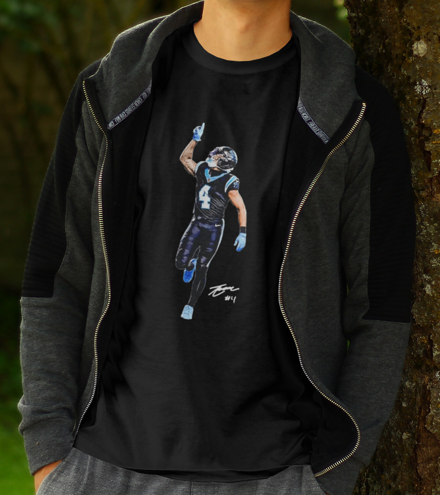 Chuba Hubbard Carolina Panthers Number 30 Football Player T-Shirt