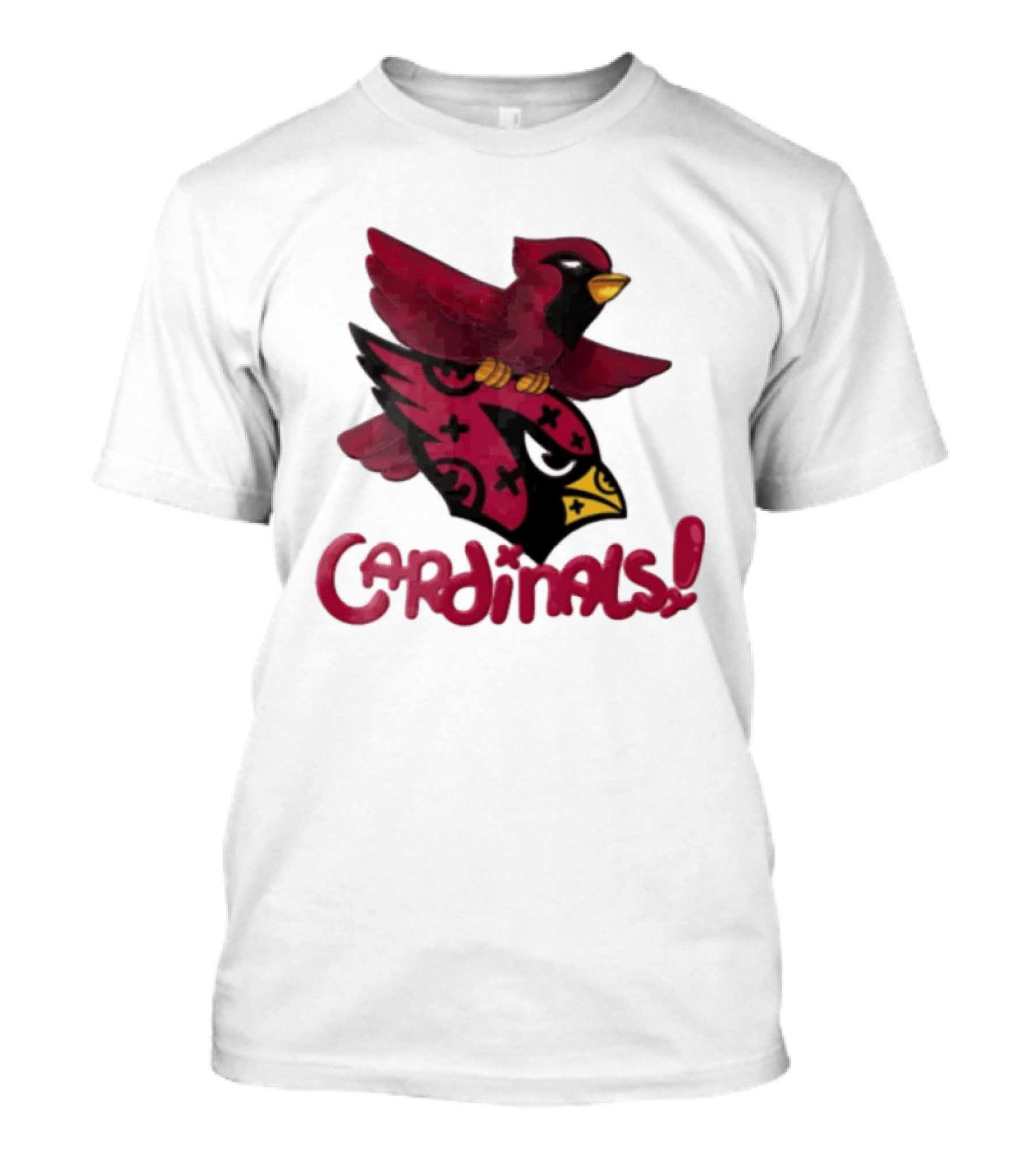Arizona Cardinals Red Bird Iconic Fan Gear T-Shirt