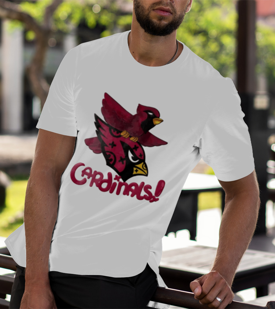 Arizona Cardinals Red Bird Iconic Fan Gear T-Shirt