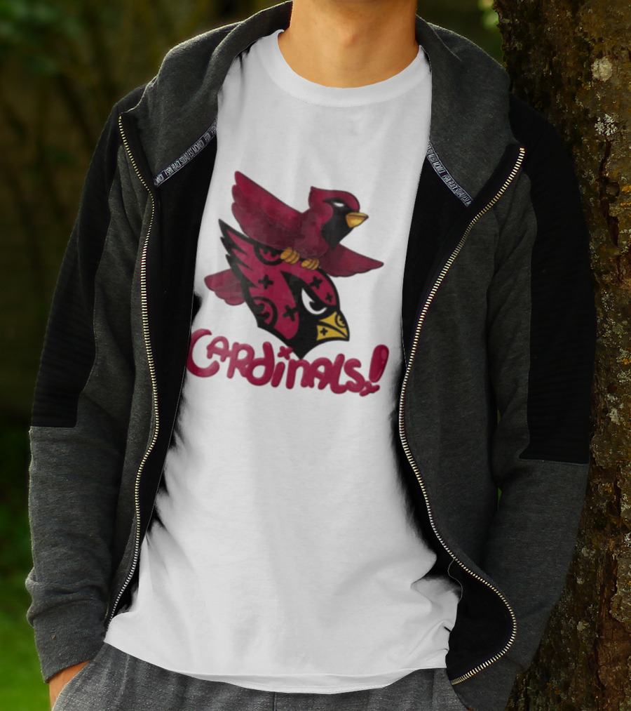 Arizona Cardinals Red Bird Iconic Fan Gear T-Shirt