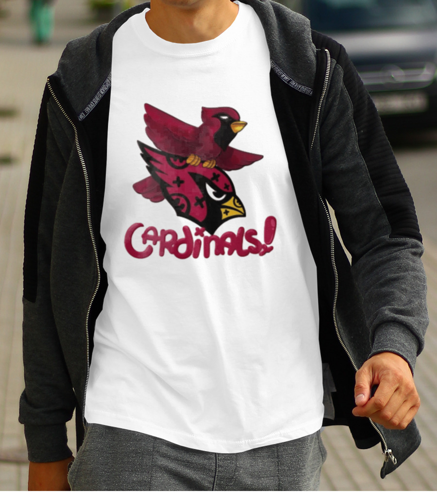 Arizona Cardinals Red Bird Iconic Fan Gear T-Shirt