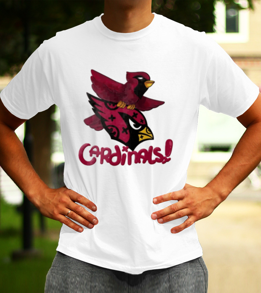 Arizona Cardinals Red Bird Iconic Fan Gear T-Shirt