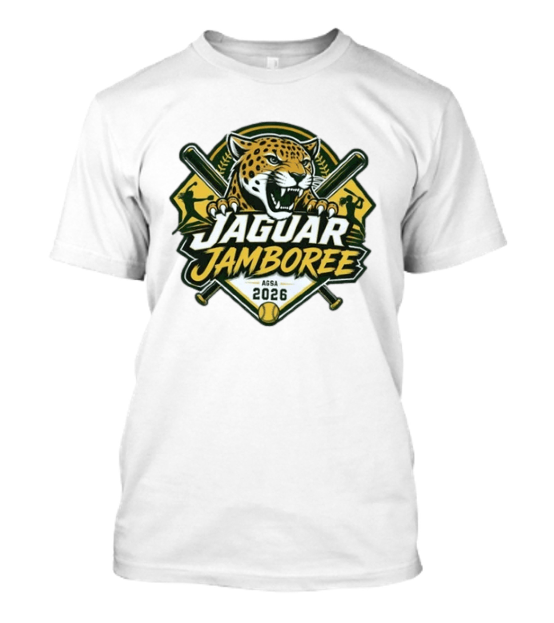 AGSA 2026 Jaguar Jamboree Ashwaubenon Baseball Softball Event T-Shirt