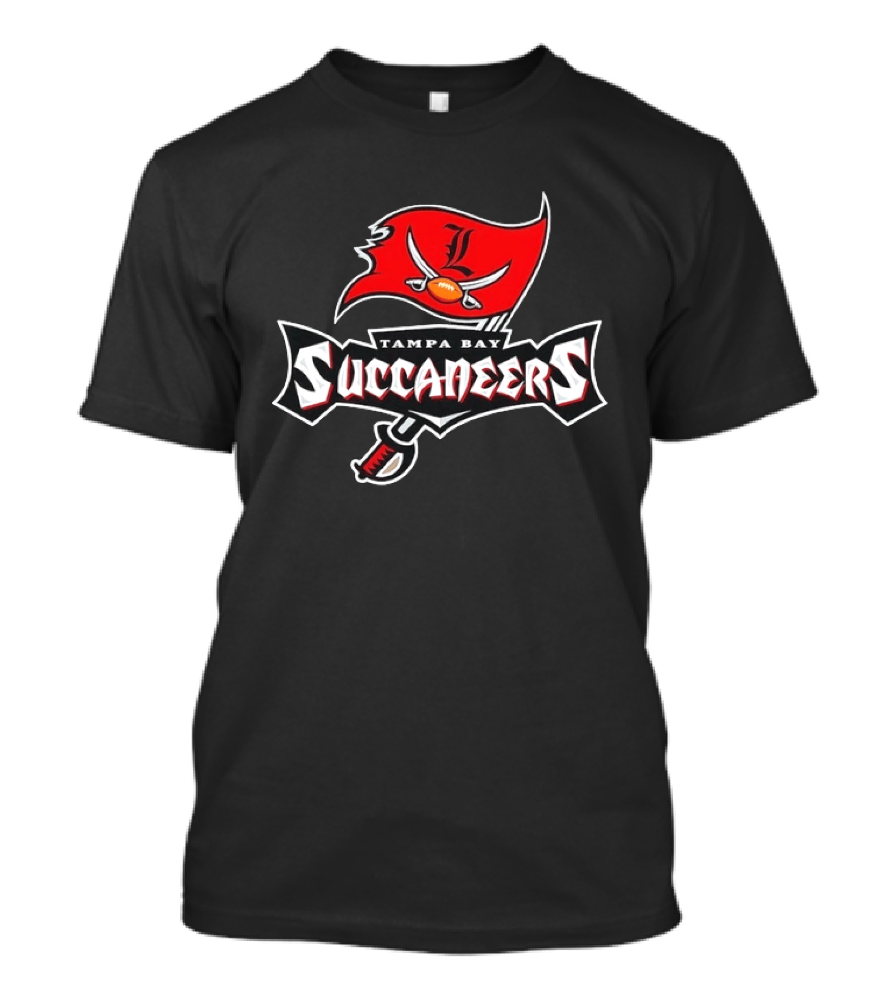 Tampa Bay Succaneers Football Pirate Flag Logo Sports Team T-Shirt