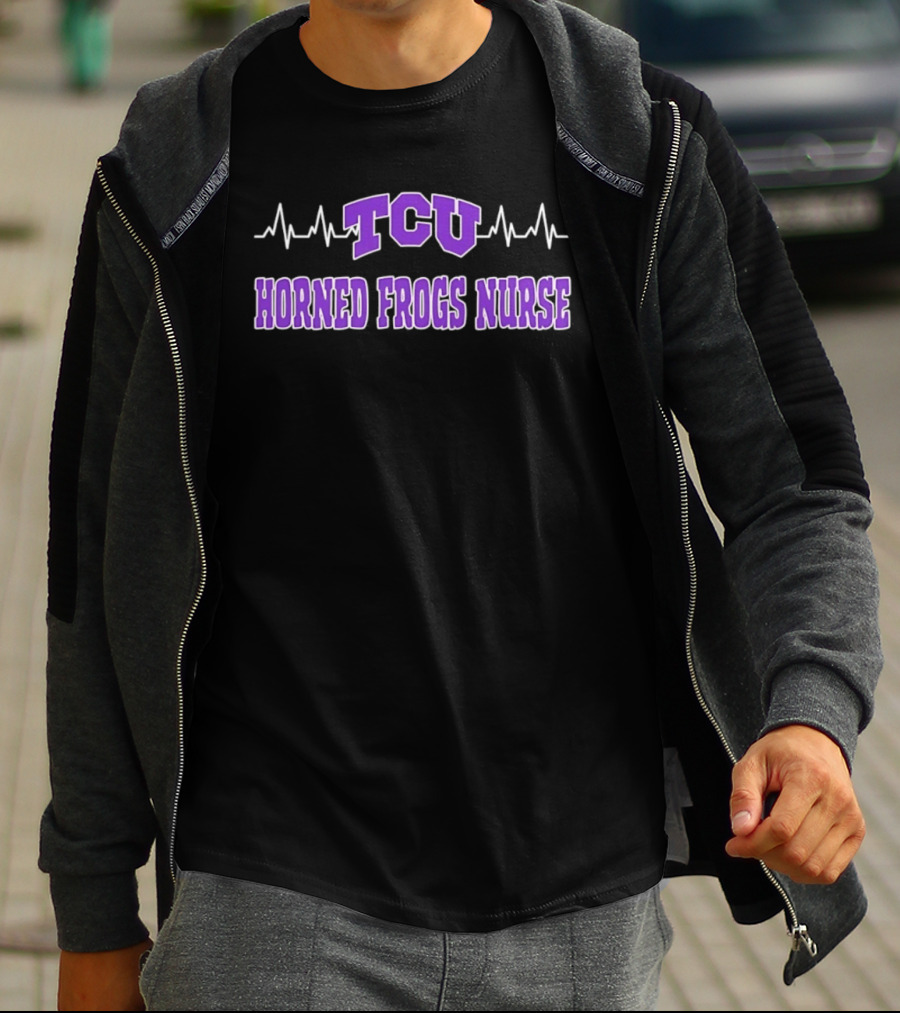 TCU Horned Frogs Nurse Heartbeat T-Shirt