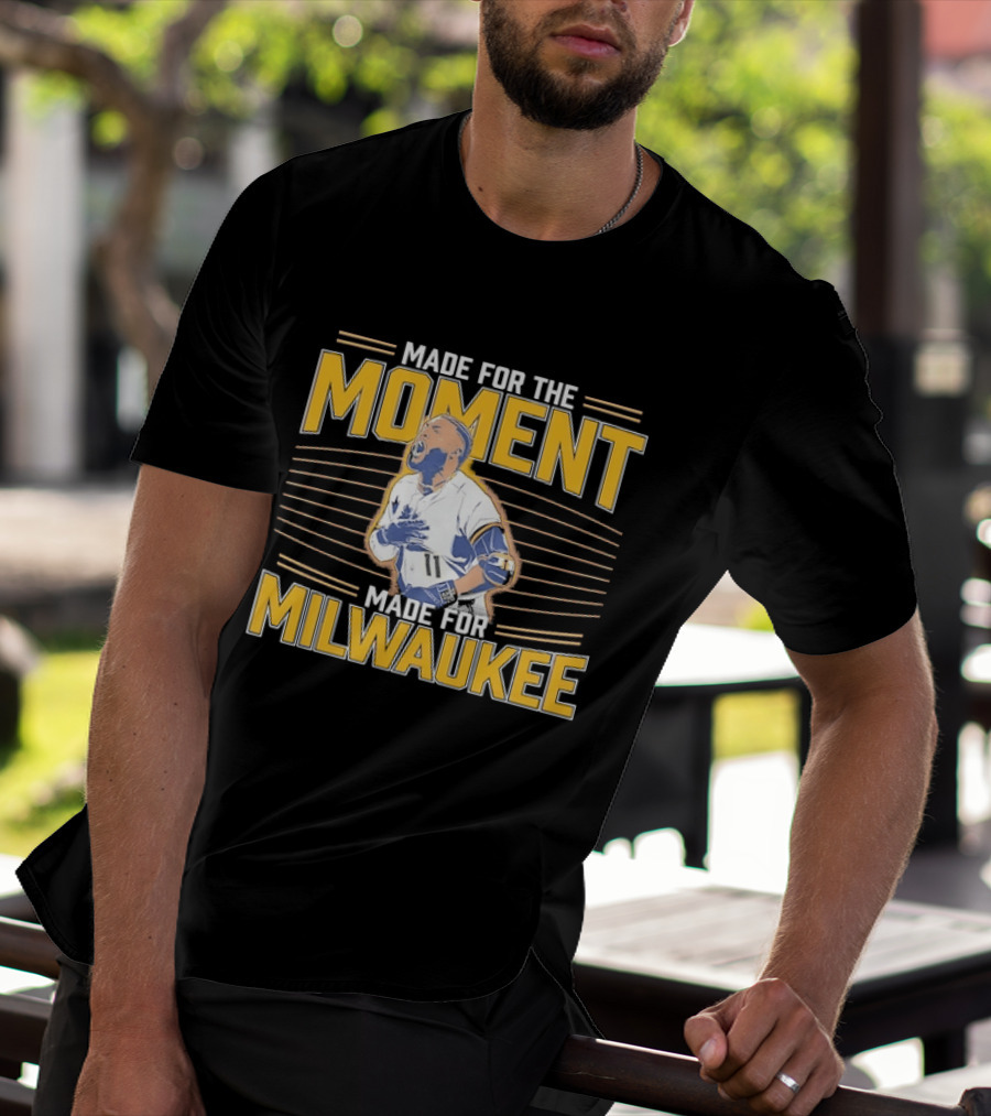 Jackson Chourio Made For The Moment Milwaukee Brewers MLB Made For Milwaukee T-Shirt