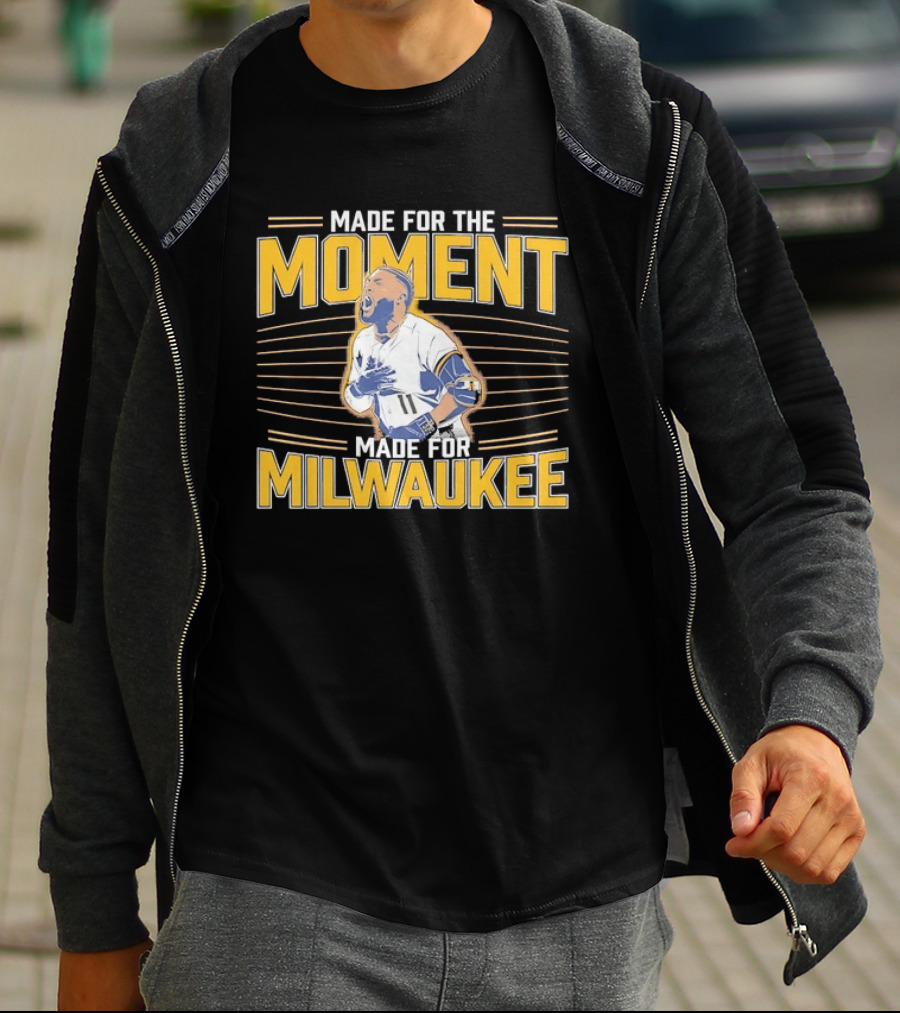 Jackson Chourio Made For The Moment Milwaukee Brewers MLB Made For Milwaukee T-Shirt