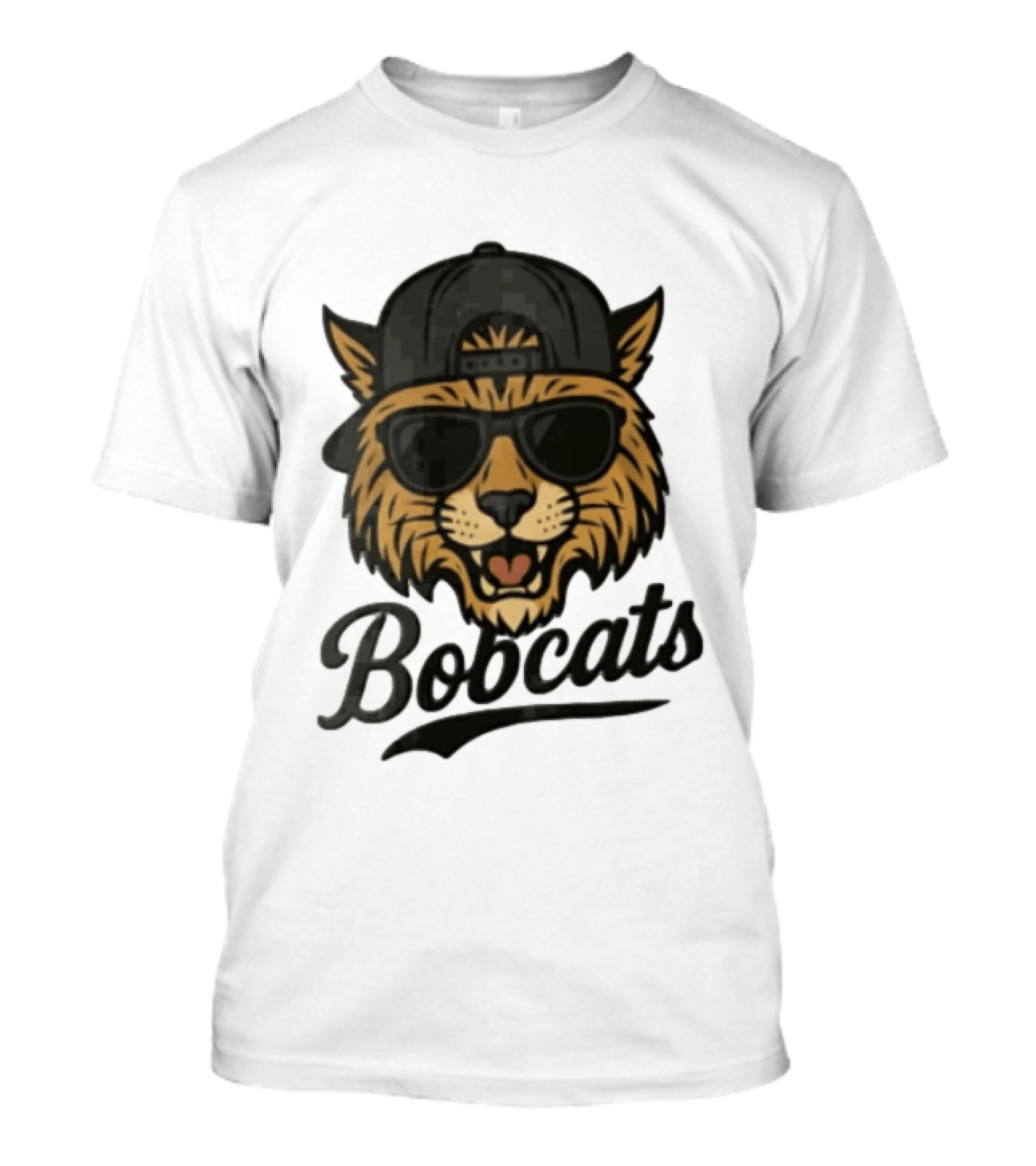 Bobcats Cool Bobcat Sunglasses Baseball Cap T-Shirt