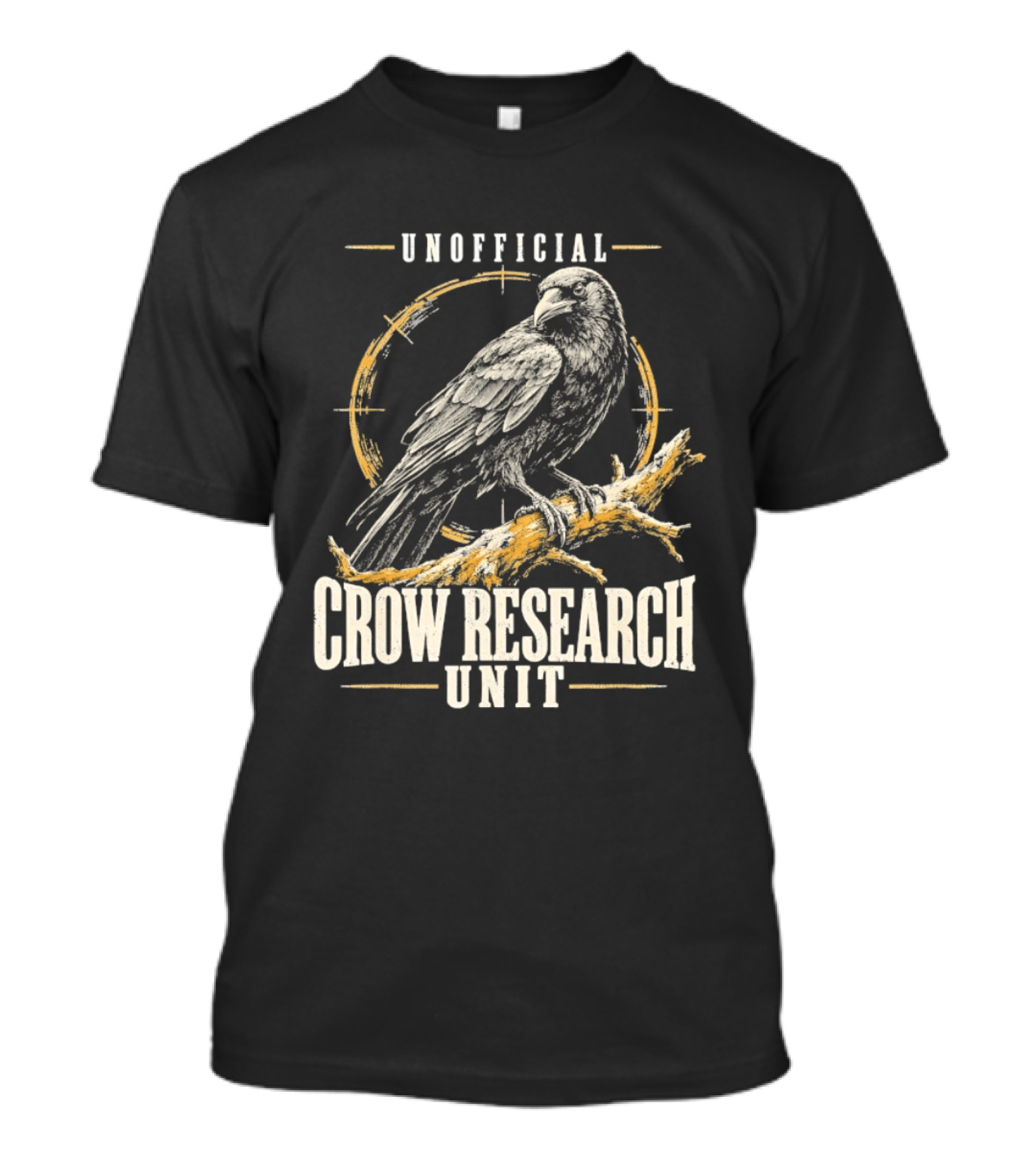 Unofficial Crow Research Unit Bird Ornithology T-Shirt