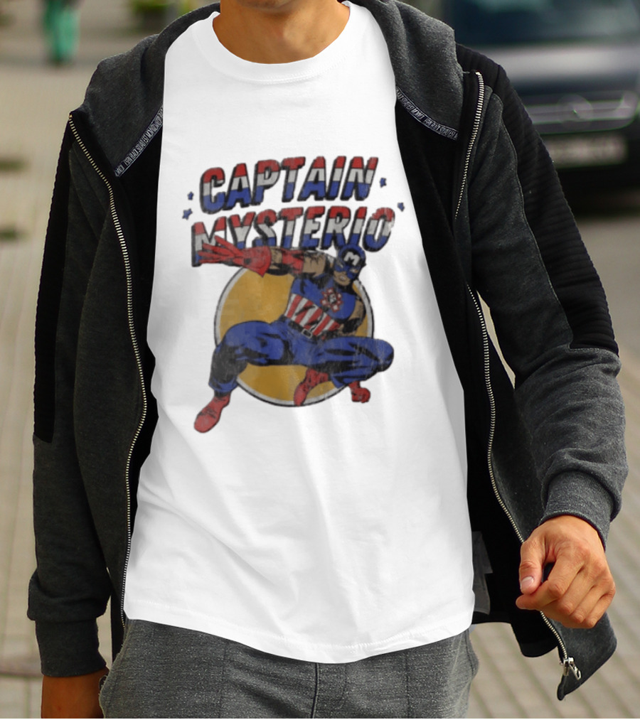 Captain Mysterio America Costume Wrestling Hero T-Shirt
