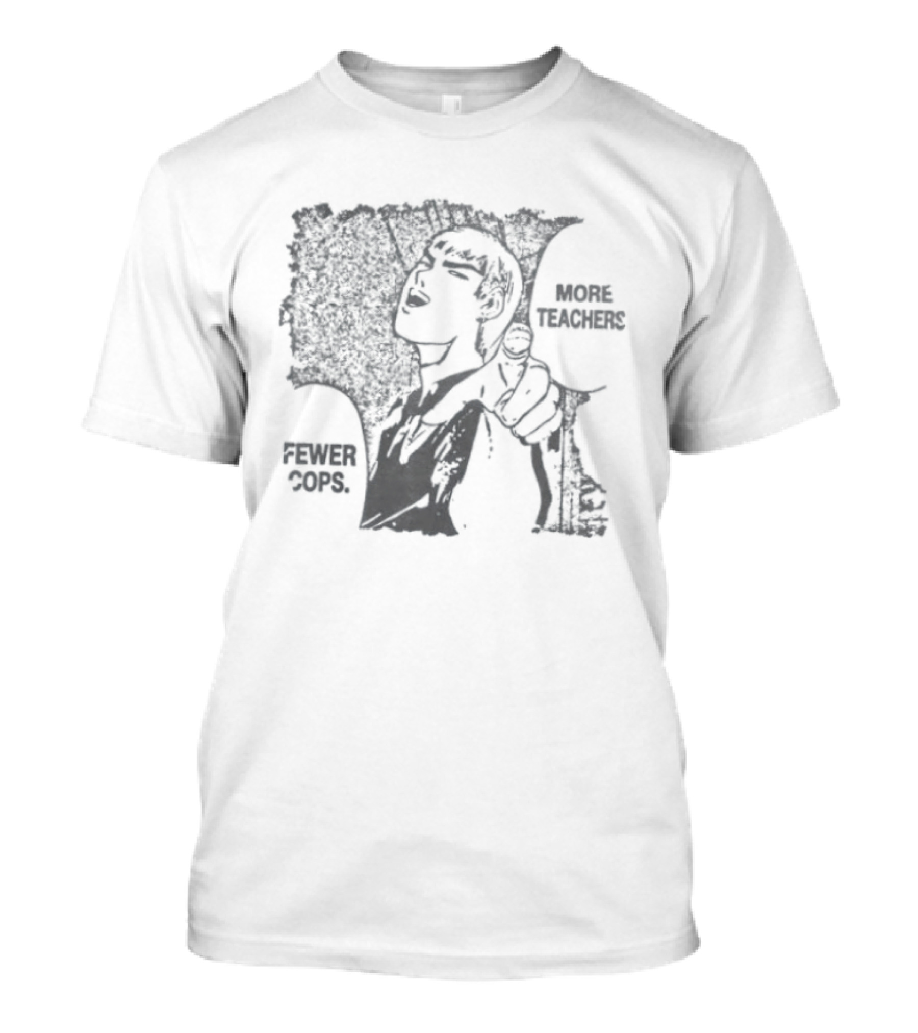 More Teachers Fewer Cops Eikichi Onizuka Great Teacher Onizuka Anime Manga Series T-Shirt