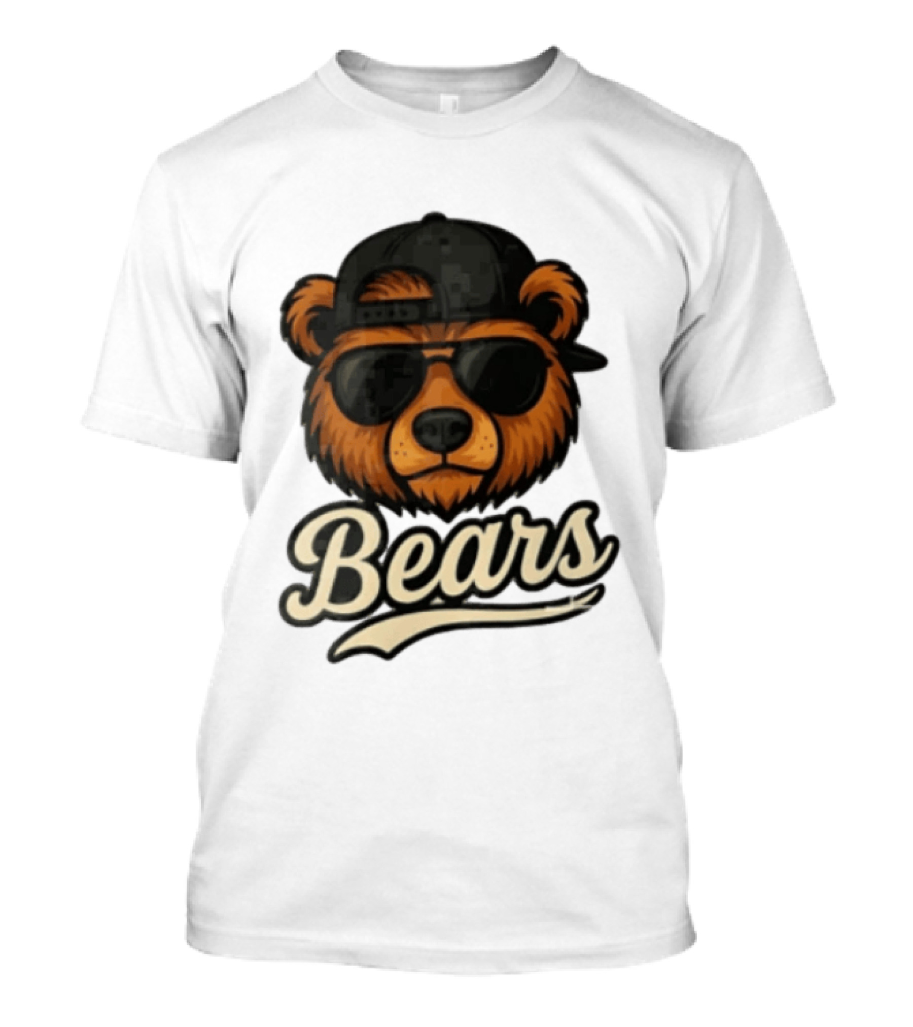 Chicago Bears Cool Bear In Sunglasses And Cap T-Shirt