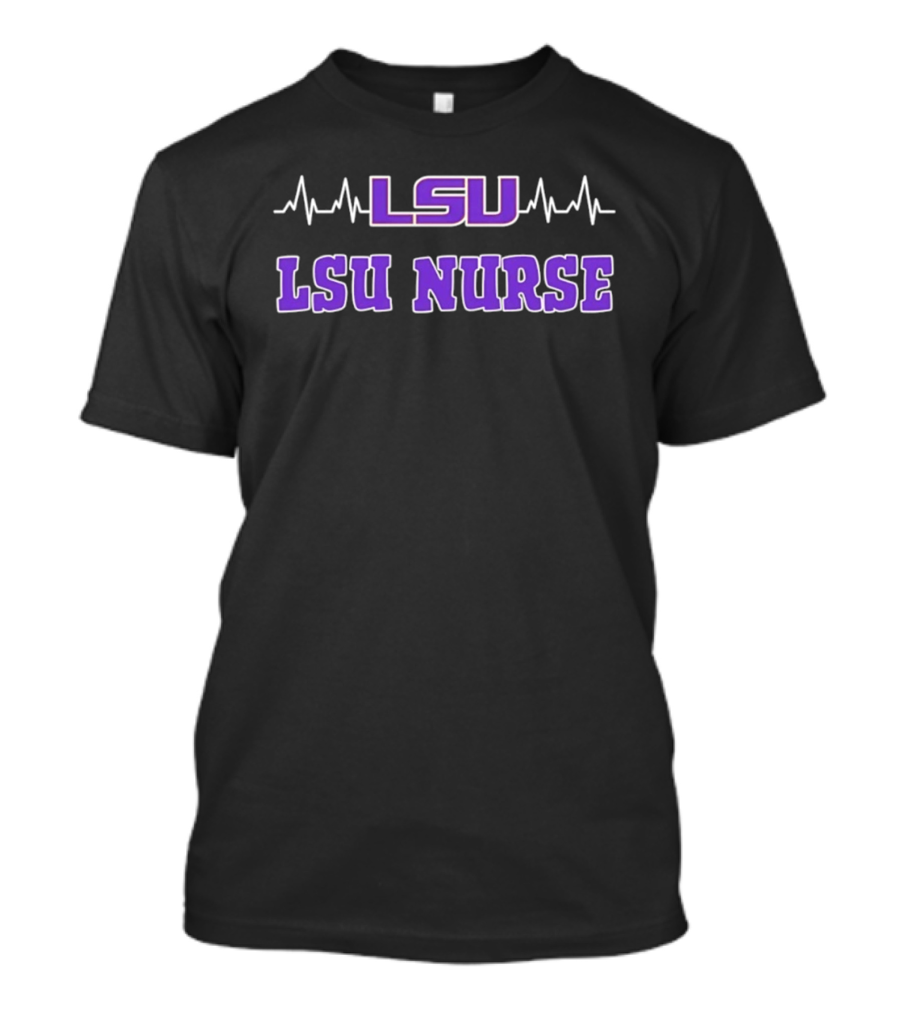 LSU Nurse Heartbeat Louisiana State University Tigers T-Shirt
