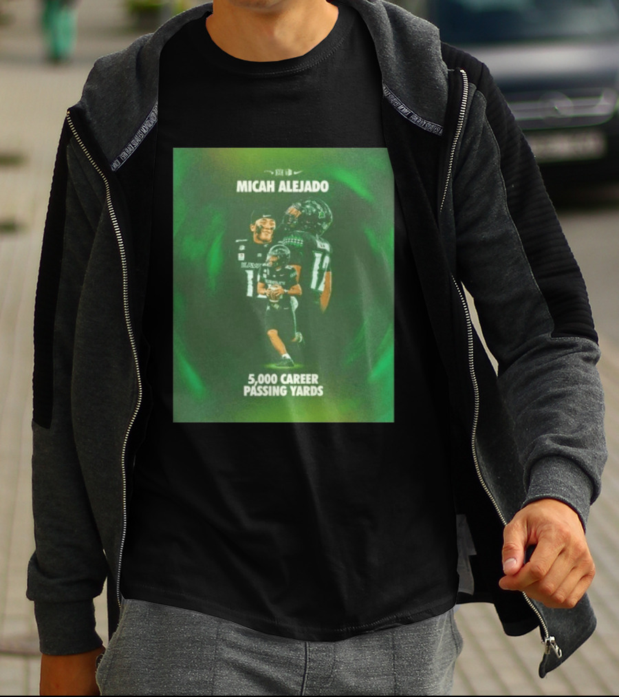 Micah Alejado 5000 Career Passing Yards Honolulu Football T-Shirt