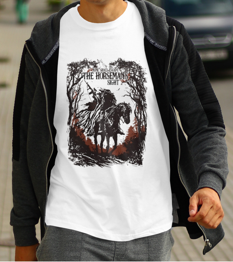 None Shall Escape The Horseman's Sight T-Shirt
