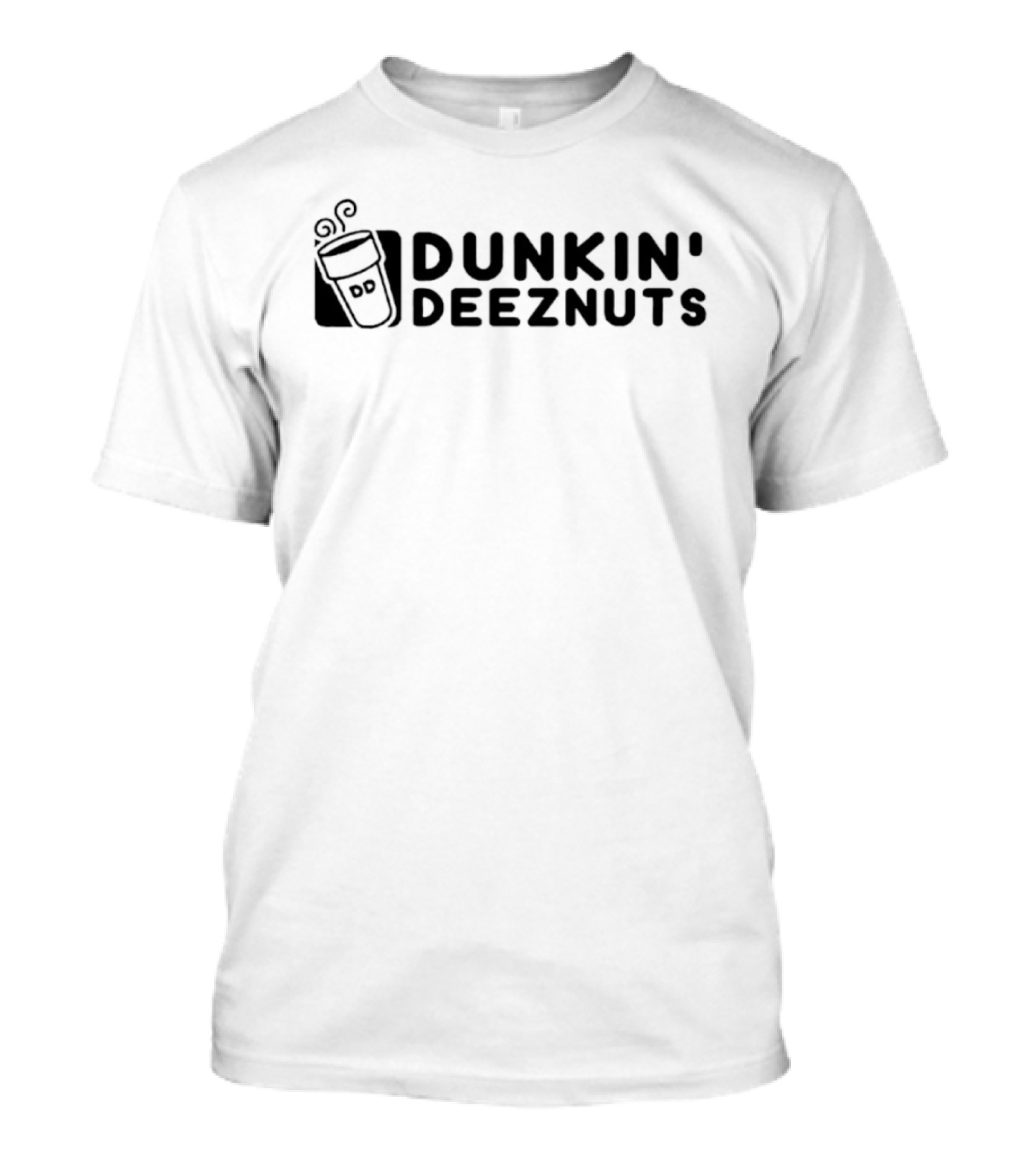 Dunkin' Deez Nuts X Dunkin Donuts Coffee Cup Playful T-Shirt