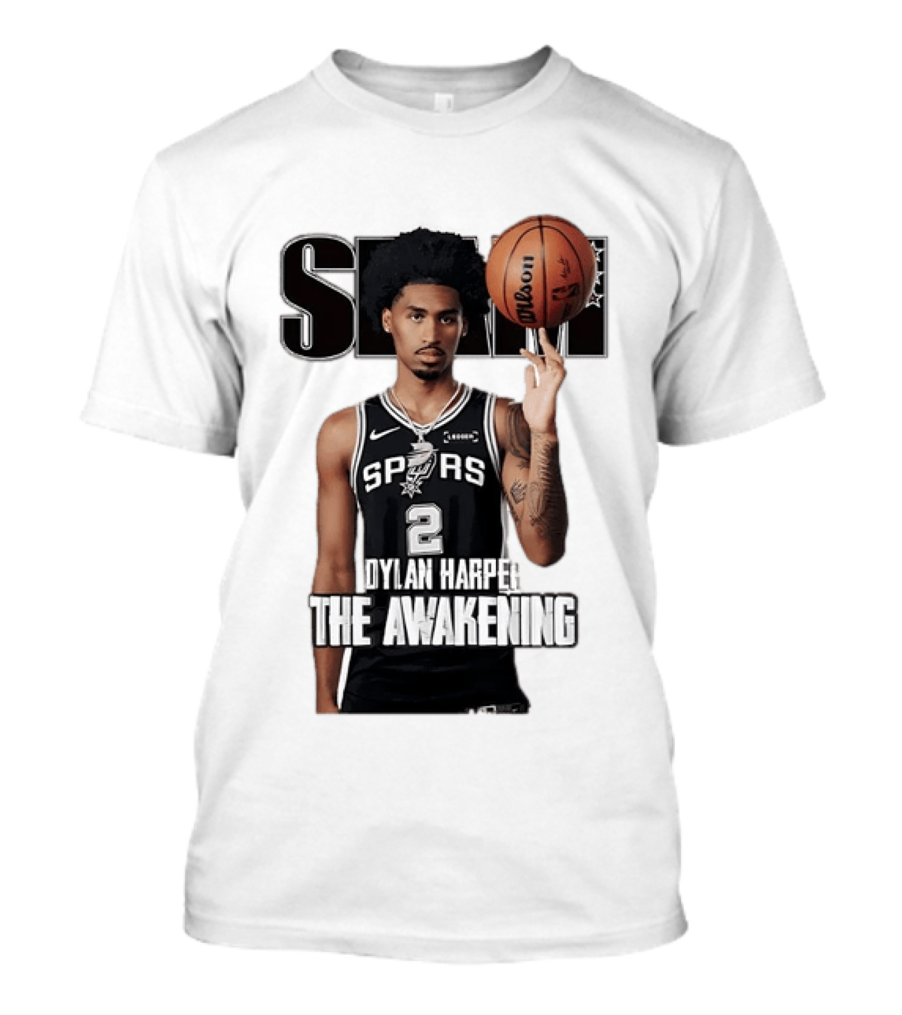Dylan Harper 2 San Antonio Spurs The Awakening Slam NBA Basketball Cover T-Shirt