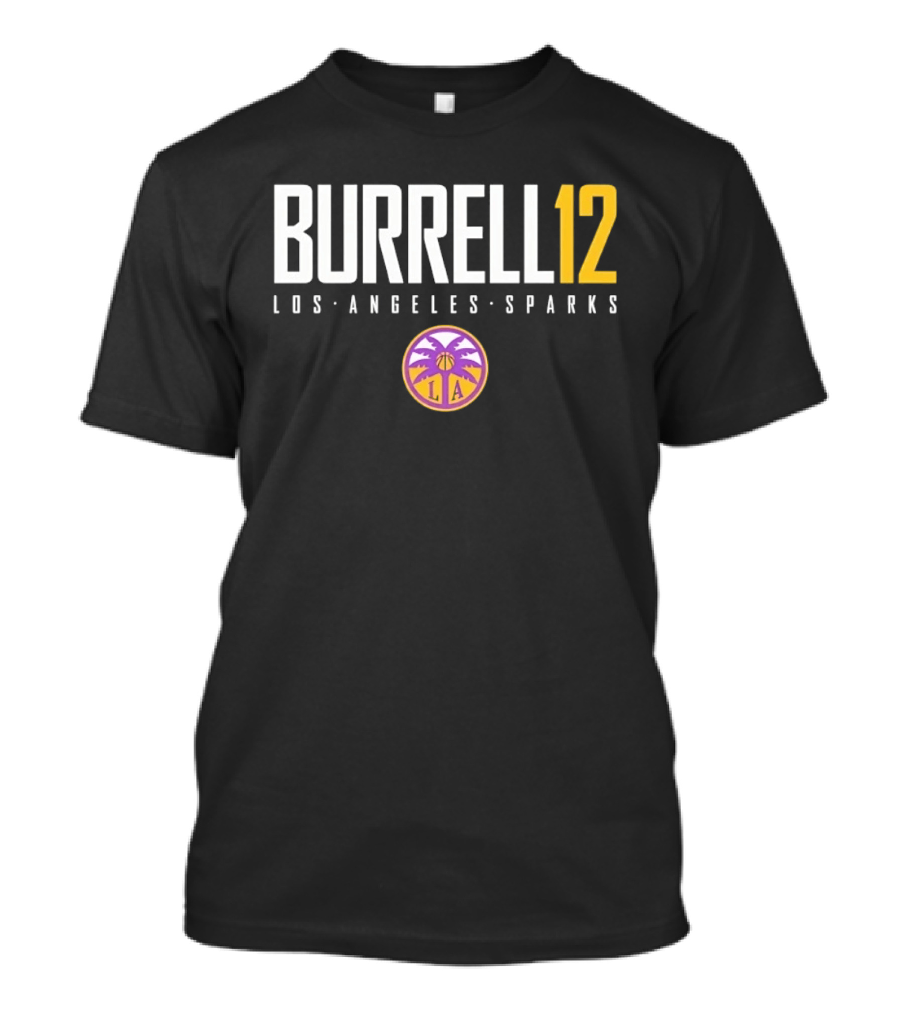 Burrell 12 Los Angeles Sparks WNBA Basketball T-Shirt
