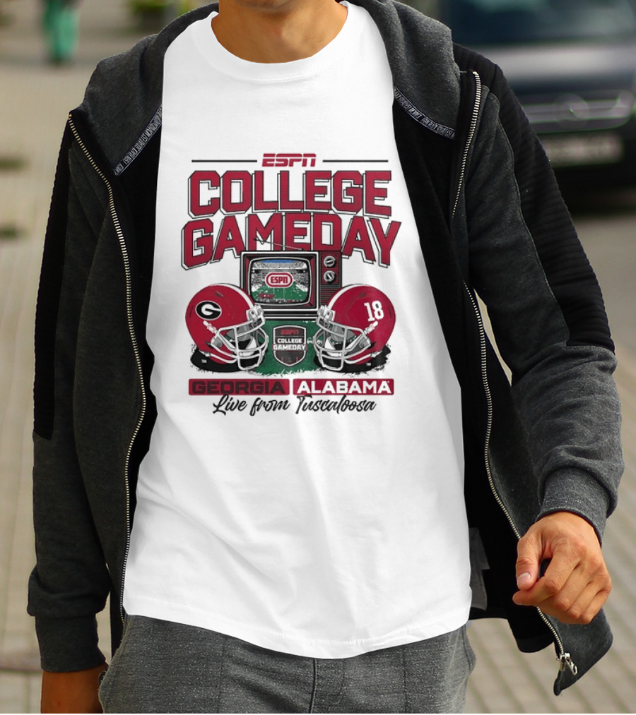 ESPN College GameDay Georgia Alabama Live From Tuscaloosa T-Shirt