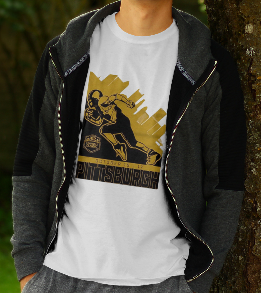 Pittsburgh 412 Football Classic October 15 17 Running Player T-Shirt