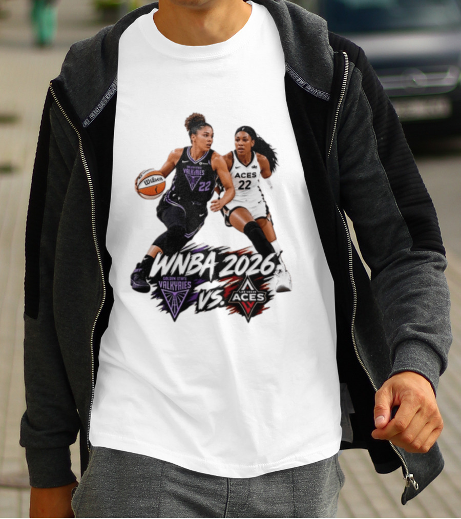 WNBA 2026 Golden State Valkyries Vs Las Vegas Aces T-Shirt