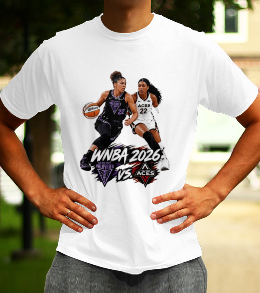 WNBA 2026 Golden State Valkyries Vs Las Vegas Aces T-Shirt