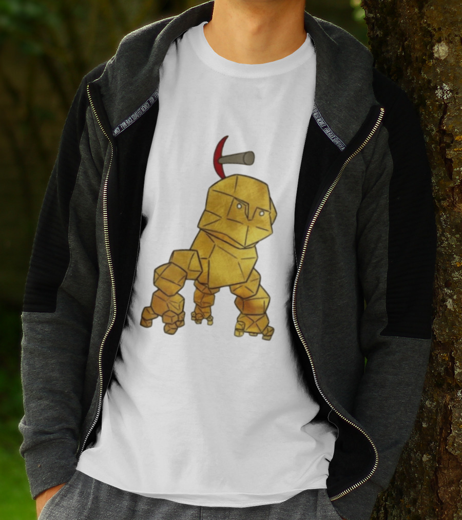 San Francisco 49ers Gold Rock Golem Miner Pickaxe T-Shirt