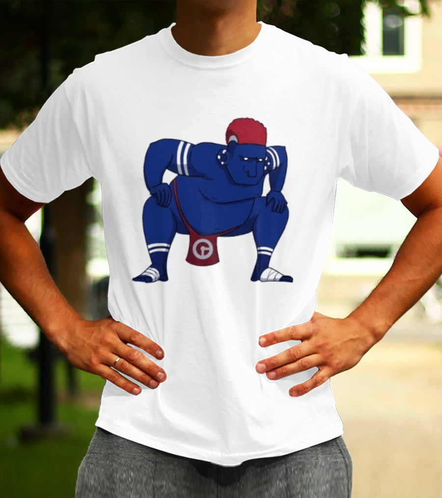 Hariyama Pokemon New York Giants Sumo Wrestler T-Shirt