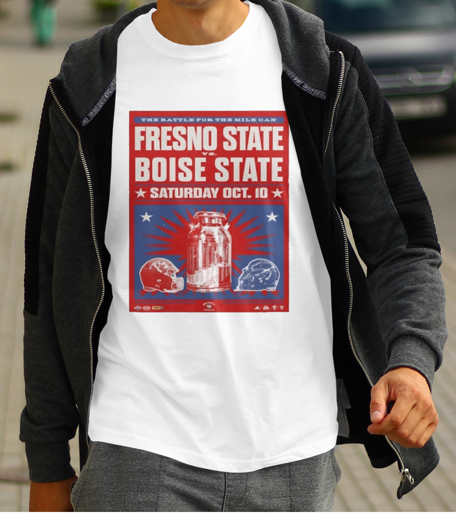 The Battle For The Milk Can Fresno State Vs Boise State Saturday Oct 10 T-Shirt