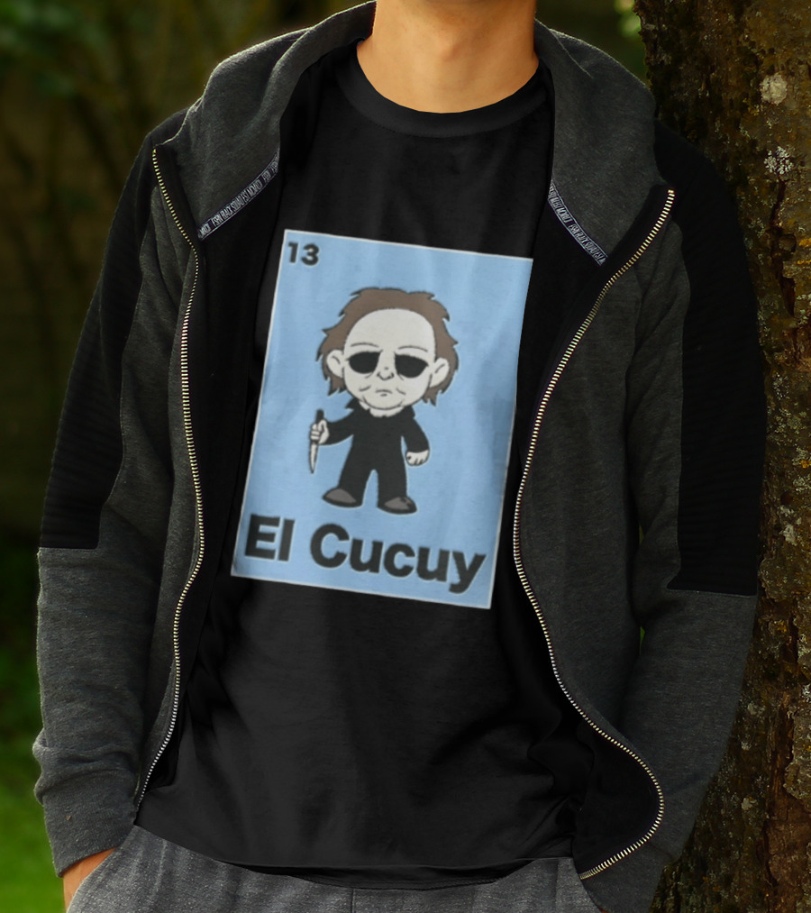 13 El Cucuy Michael Myers Chibi Holding Knife T-Shirt