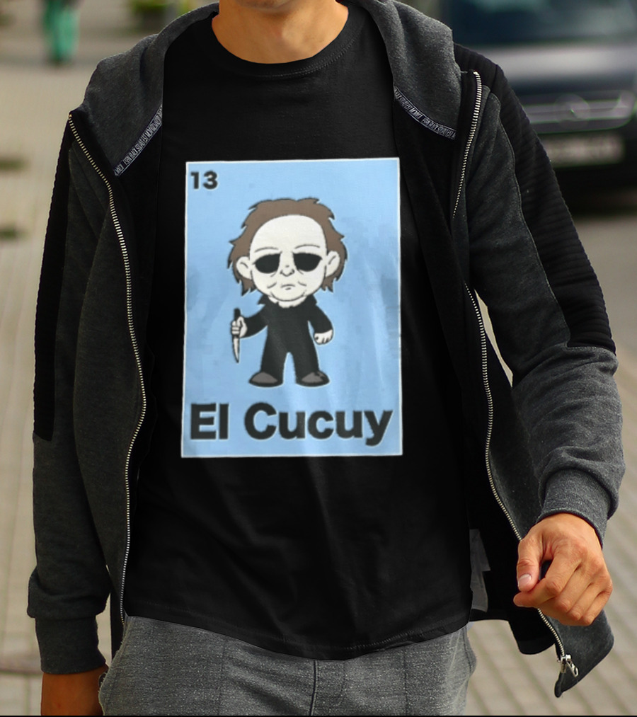 13 El Cucuy Michael Myers Chibi Holding Knife T-Shirt