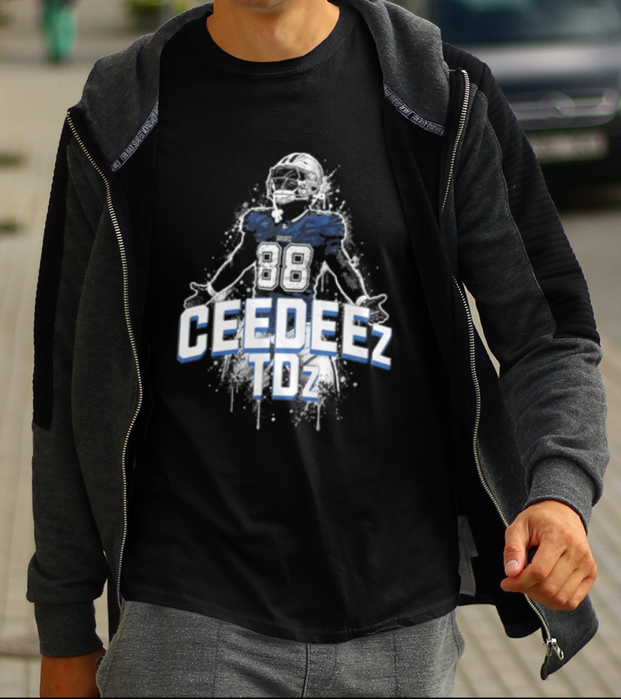 Ceedeez TDz Football Player Retro Title T-Shirt