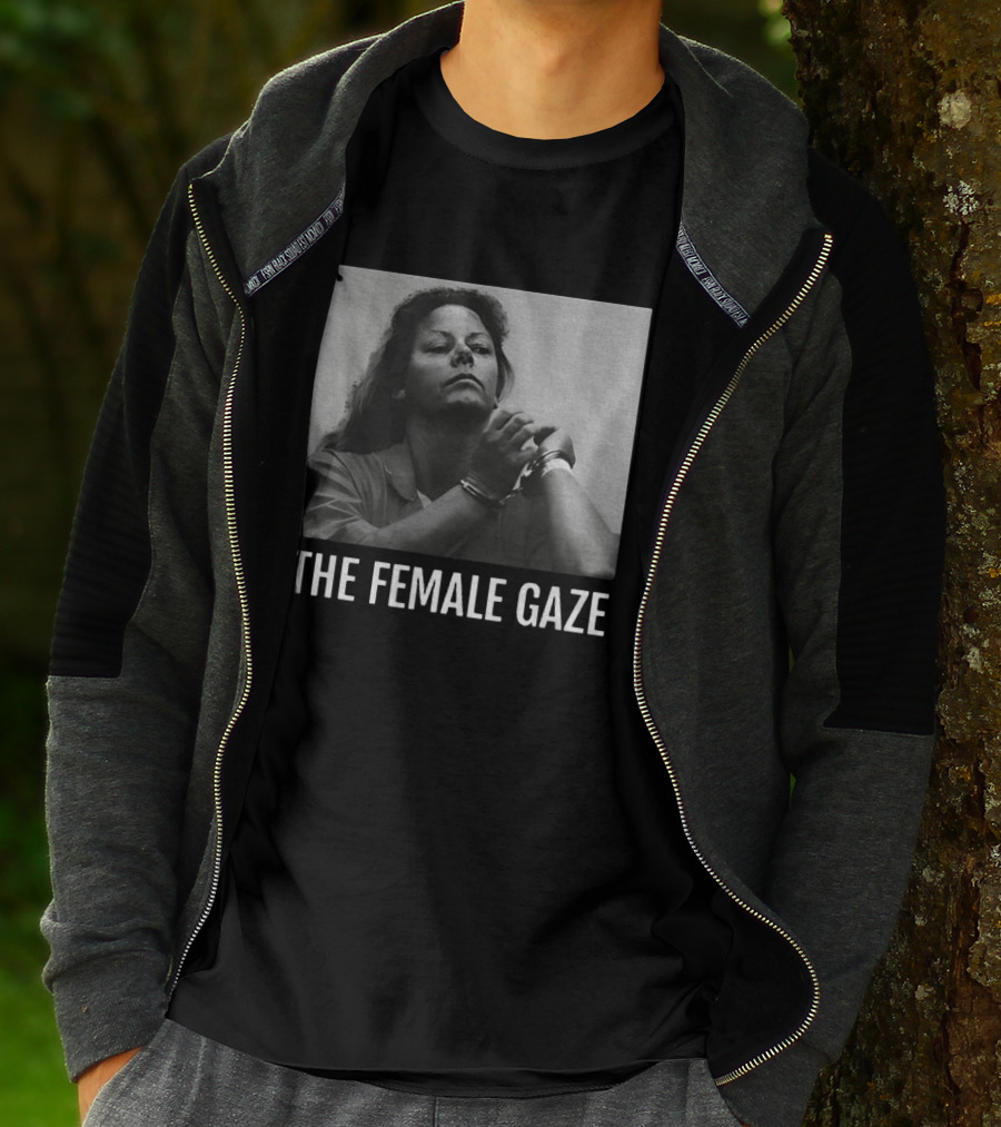 The Female Gaze Aileen Wuornos Handcuffed Monochrome T-Shirt