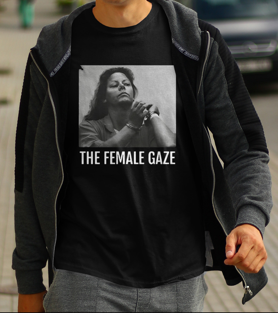 The Female Gaze Aileen Wuornos Handcuffed Monochrome T-Shirt