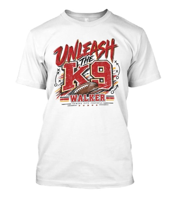 Unleash The K9 Walker Kansas City Football T-Shirt