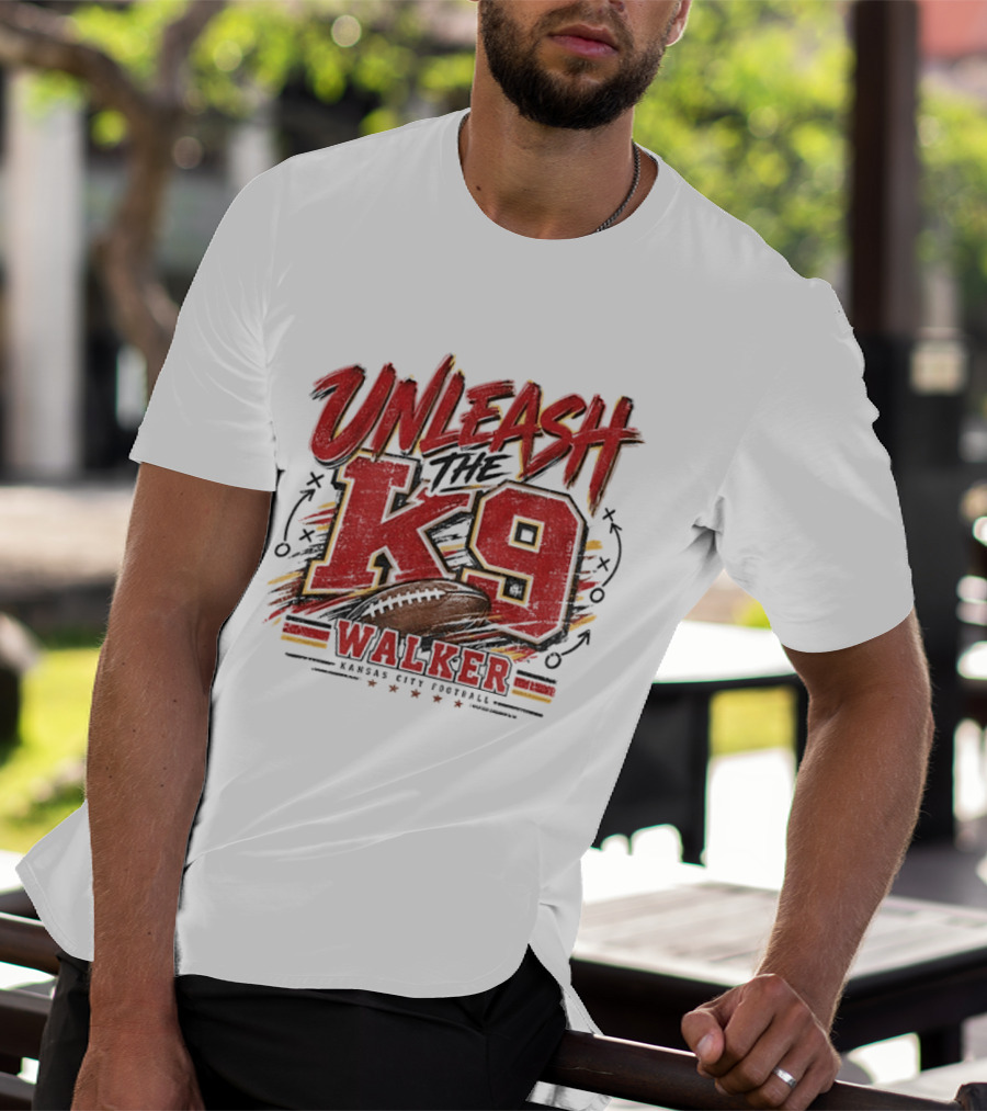 Unleash The K9 Walker Kansas City Football T-Shirt