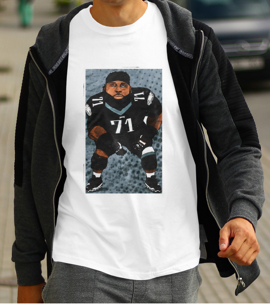 Lane Johnson Jason Peters Philadelphia Eagles Number 71 Football Player T-Shirt