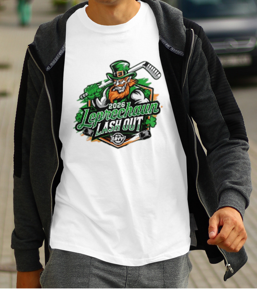 2026 Leprechaun Lash Out Hockey Logo Irish Hockey Players T-Shirt