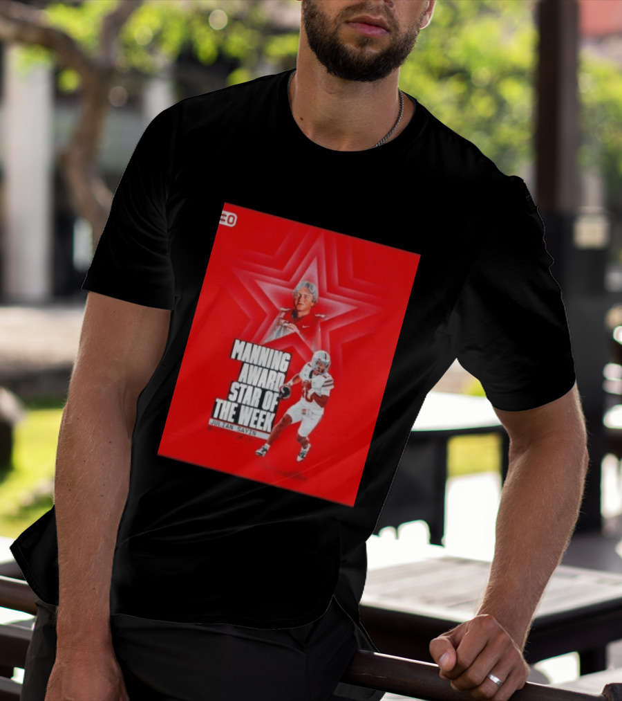 Manning Award Star Of The Week Julian Sayin Ohio State Buckeyes T-Shirt